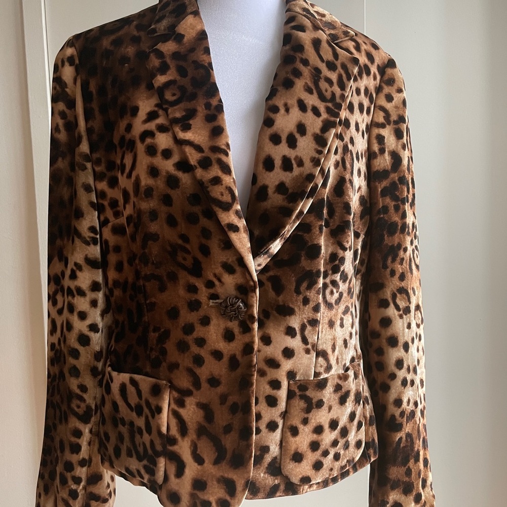 Talbots Leopard Print Blazer